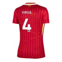 Zenski Nogometni Dres Liverpool Virgil van Dijk #4 Domaci 2024-25 Kratak Rukav